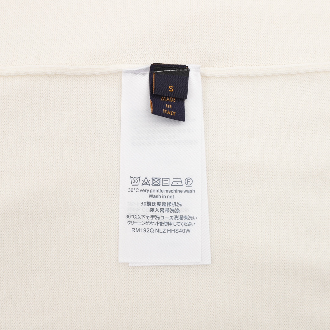 Louis Vuitton路易威登 飞机提花圆领针织短袖