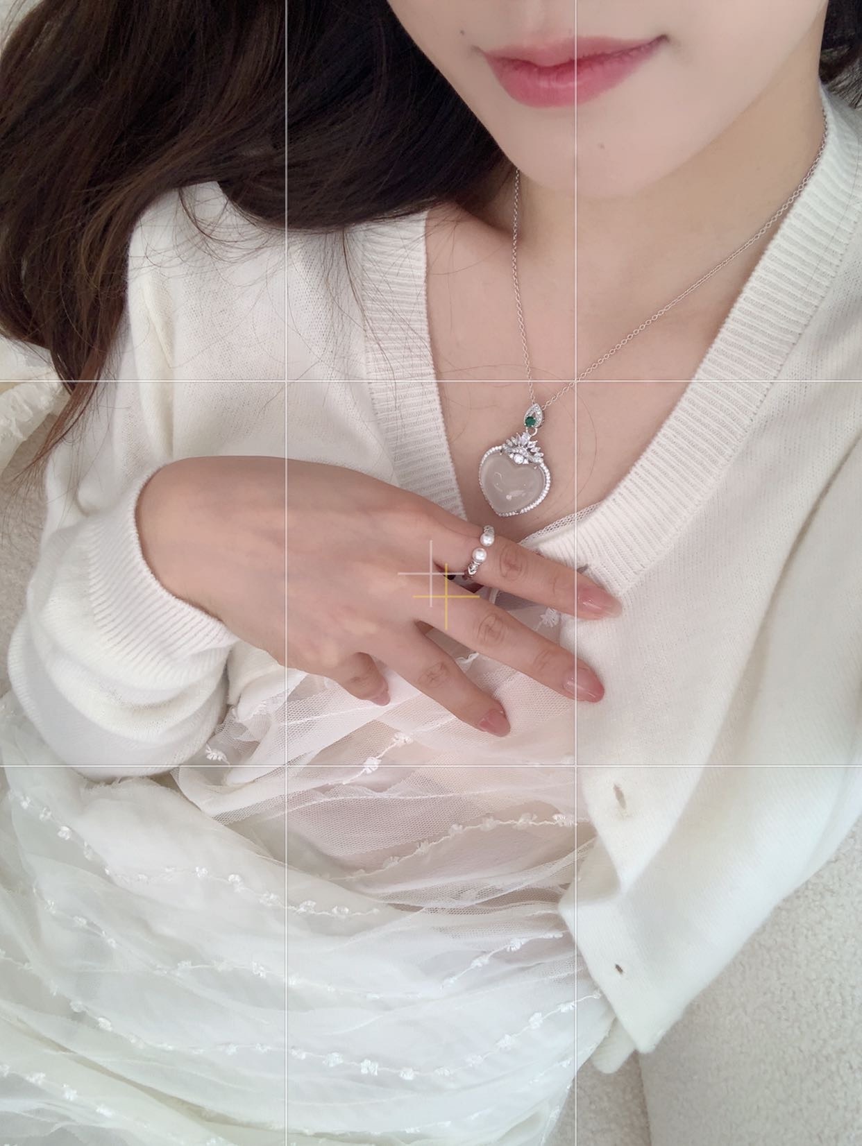 six ️⃣ New heart-shaped chalcedony necklace - Jewelry 4