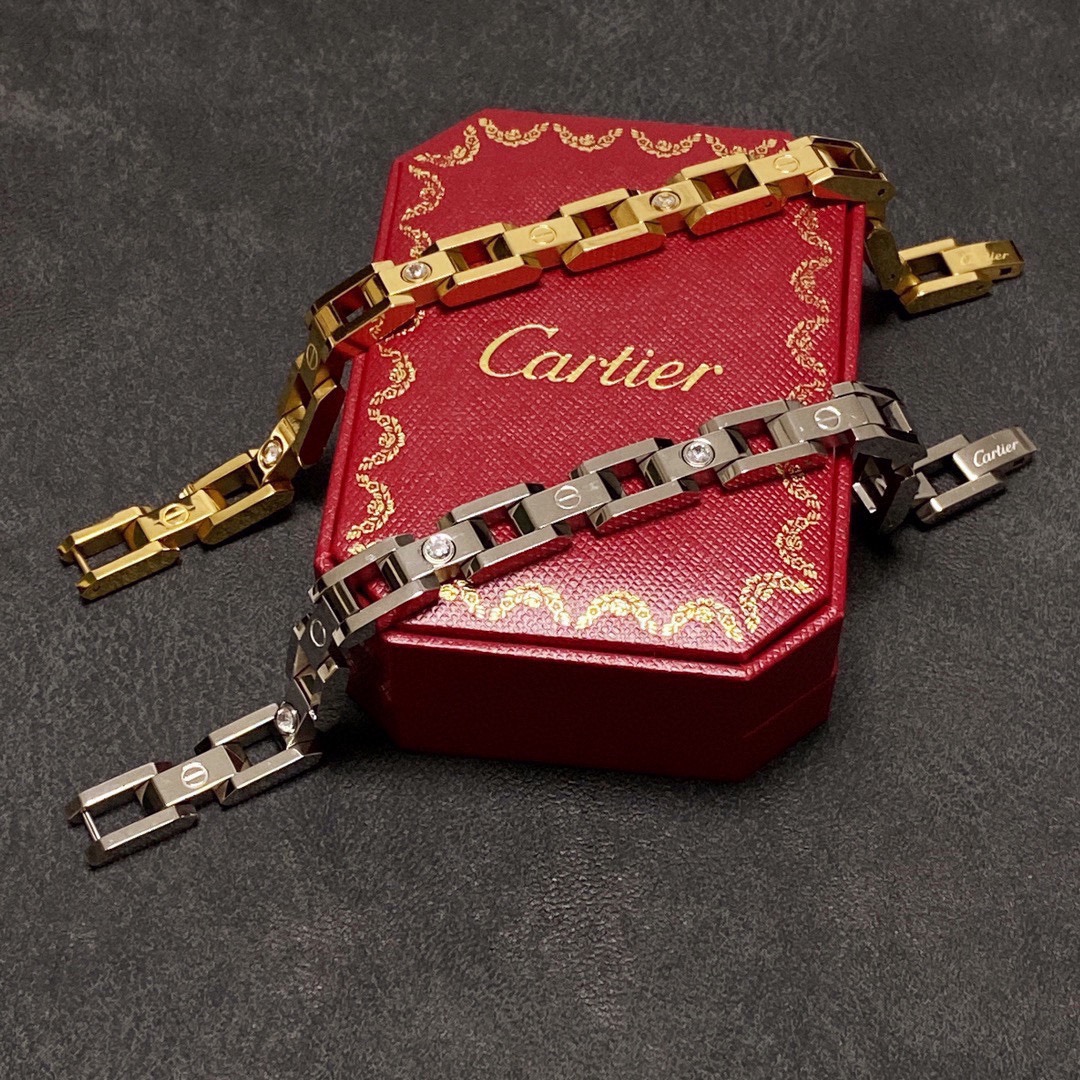 Cartier Joyas Pulsera Universal para hombres y mujeres Acero Cadena
