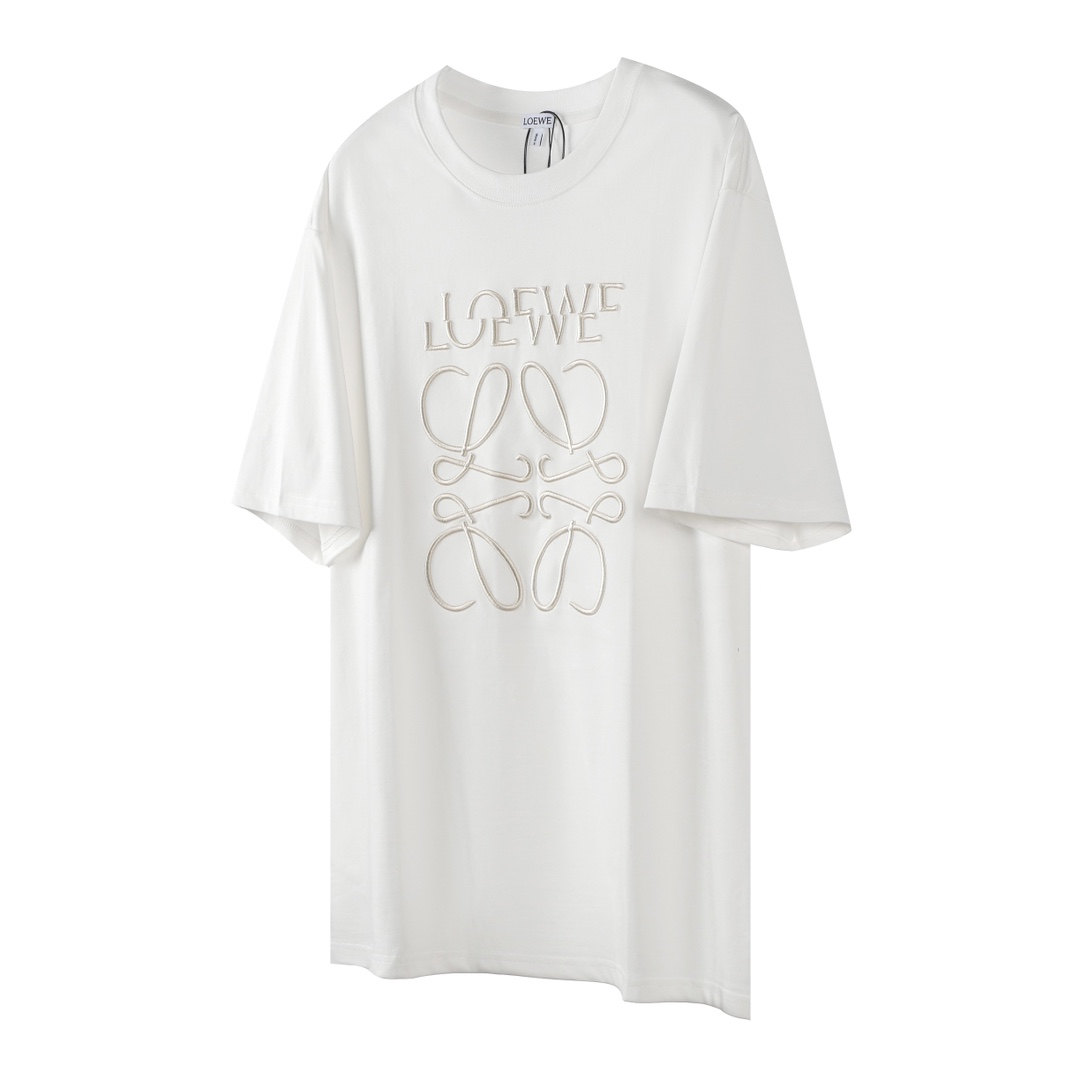 Loewe LOEWE|罗意威 24SS错位LOGO刺绣短袖
