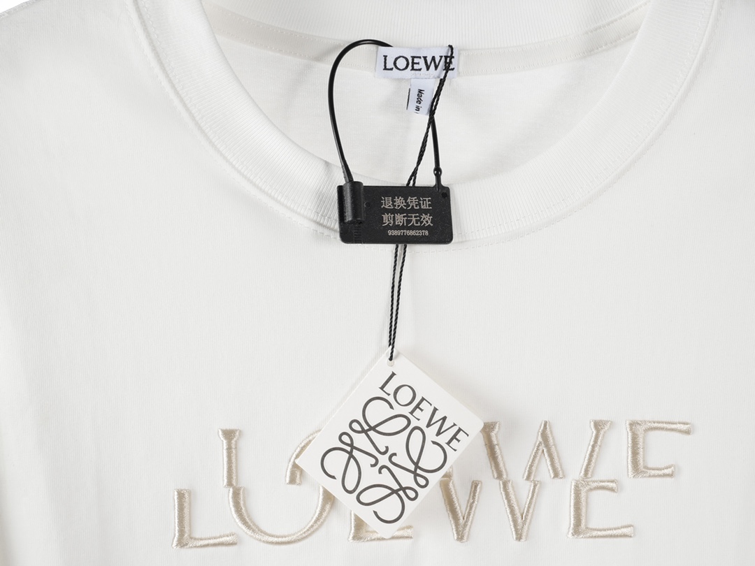 Loewe LOEWE|罗意威 24SS错位LOGO刺绣短袖
