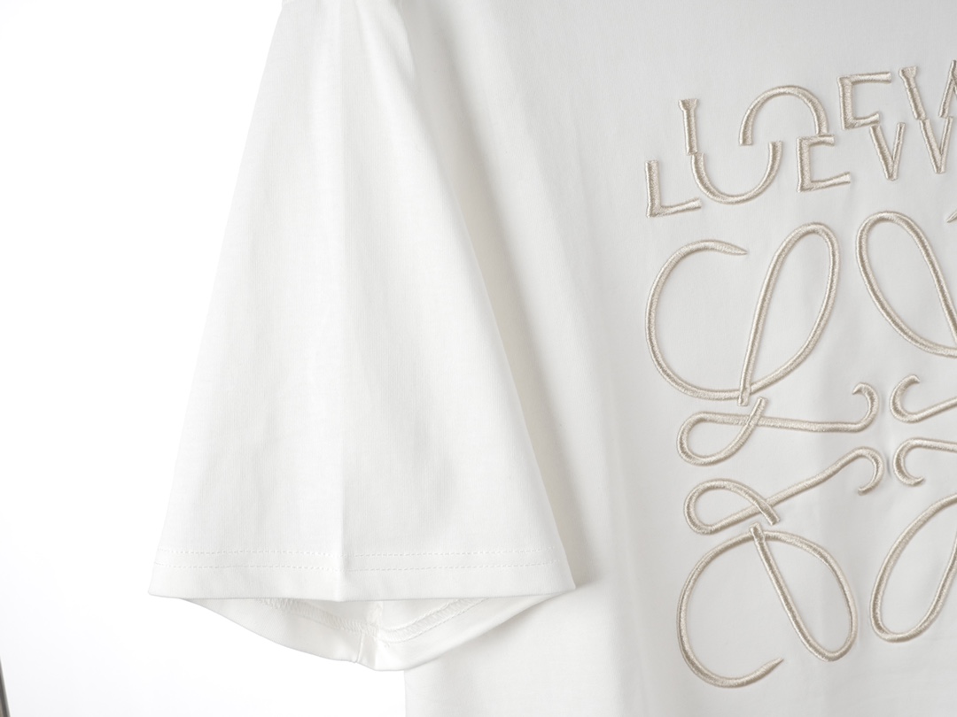 Loewe LOEWE|罗意威 24SS错位LOGO刺绣短袖