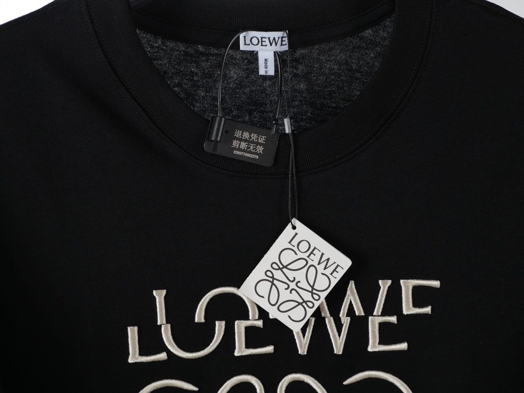 Loewe LOEWE|罗意威 24SS错位LOGO刺绣短袖