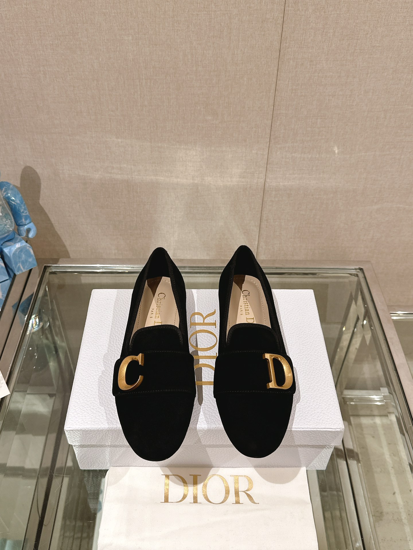 Dior Flat Shoes Loafers Single Layer Shoes Replica Shop
 Gold Genuine Leather Patent Sheepskin Fashion