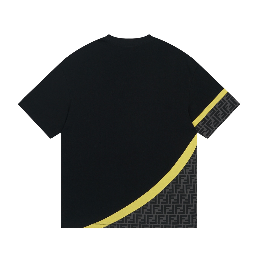 FENDI FEFFEDE COMPLETE ALL OVER F-printed T-sleeves in 260g dry fabric. - 图片 6