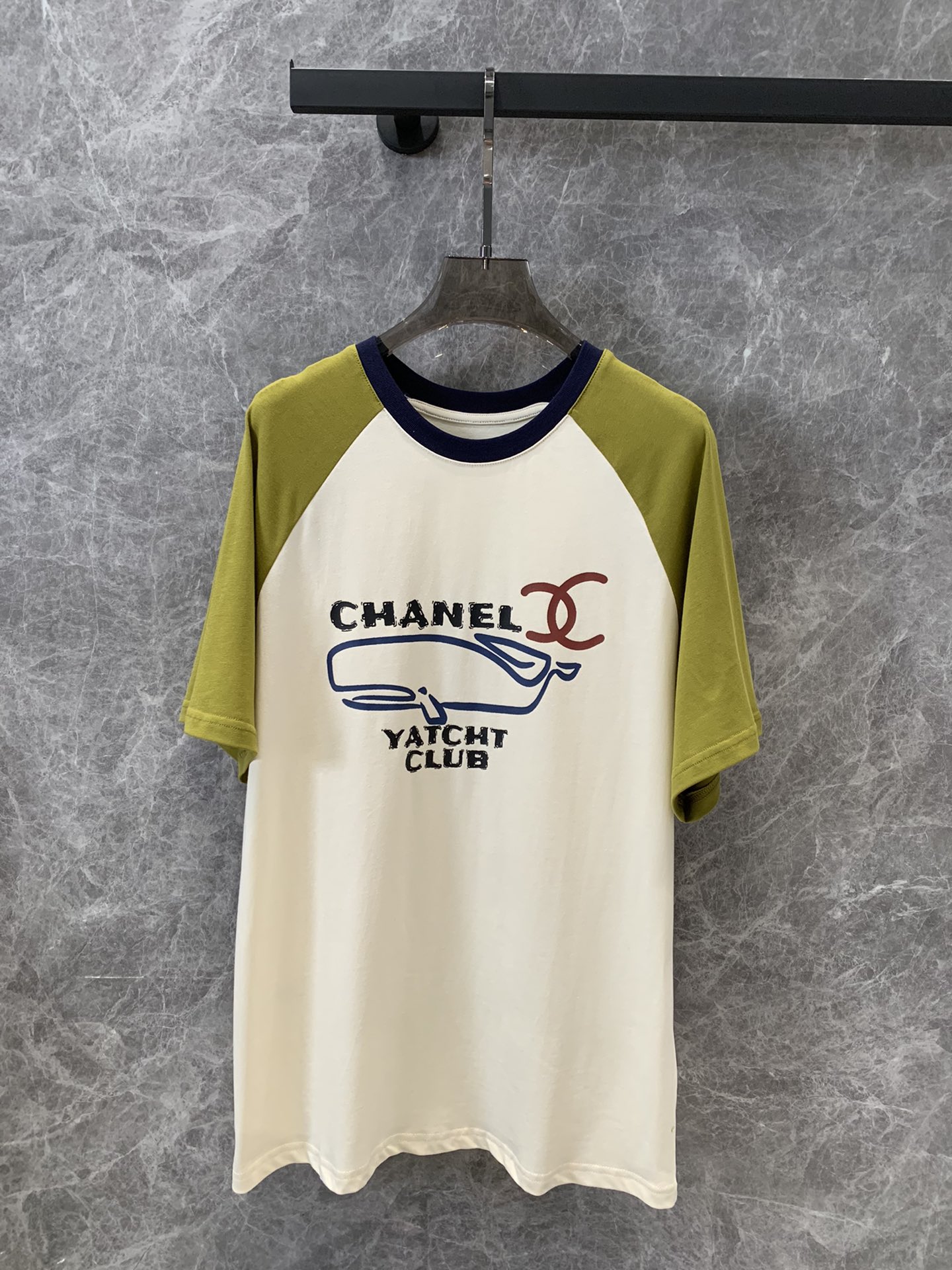 Chanel Ropa Camiseta Clon 1: 1
 Impresión Colección primavera – verano Manga corta