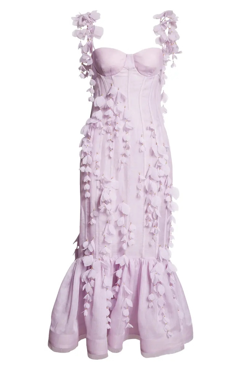 Zimmermann Ropa Vestidos Morado Blanco