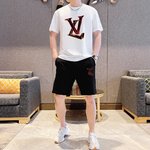 Louis Vuitton Clothing Shorts T-Shirt Two Piece Outfits & Matching Sets Men Short Sleeve