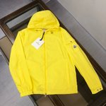 Moncler Sun Protection Clothing Black Dark Green Lemon Yellow Summer Collection Fashion Hooded Top