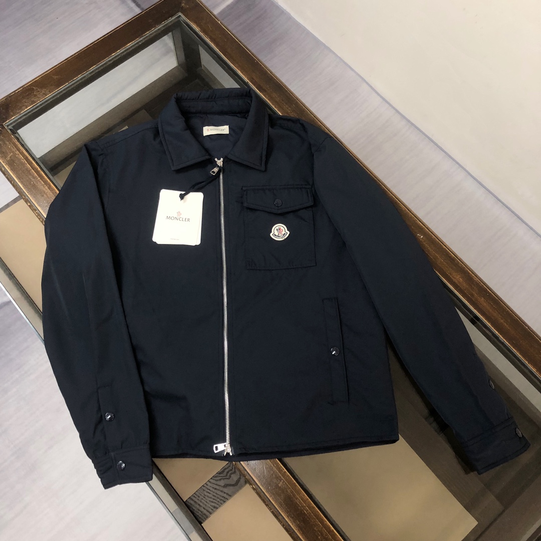 Good Quality Replica
 Moncler Clothing Coats & Jackets Shirts & Blouses Black Blue Khaki Embroidery Fashion