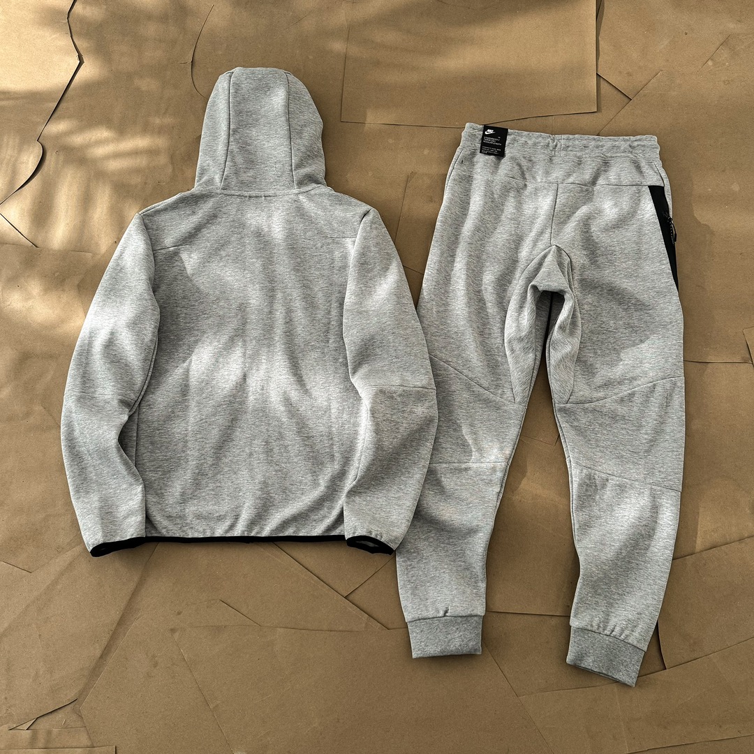 Nike Tech Fleece Windrunner Jacket and Sweatpants Set - Light Grey 10 i1712681644 5440 8