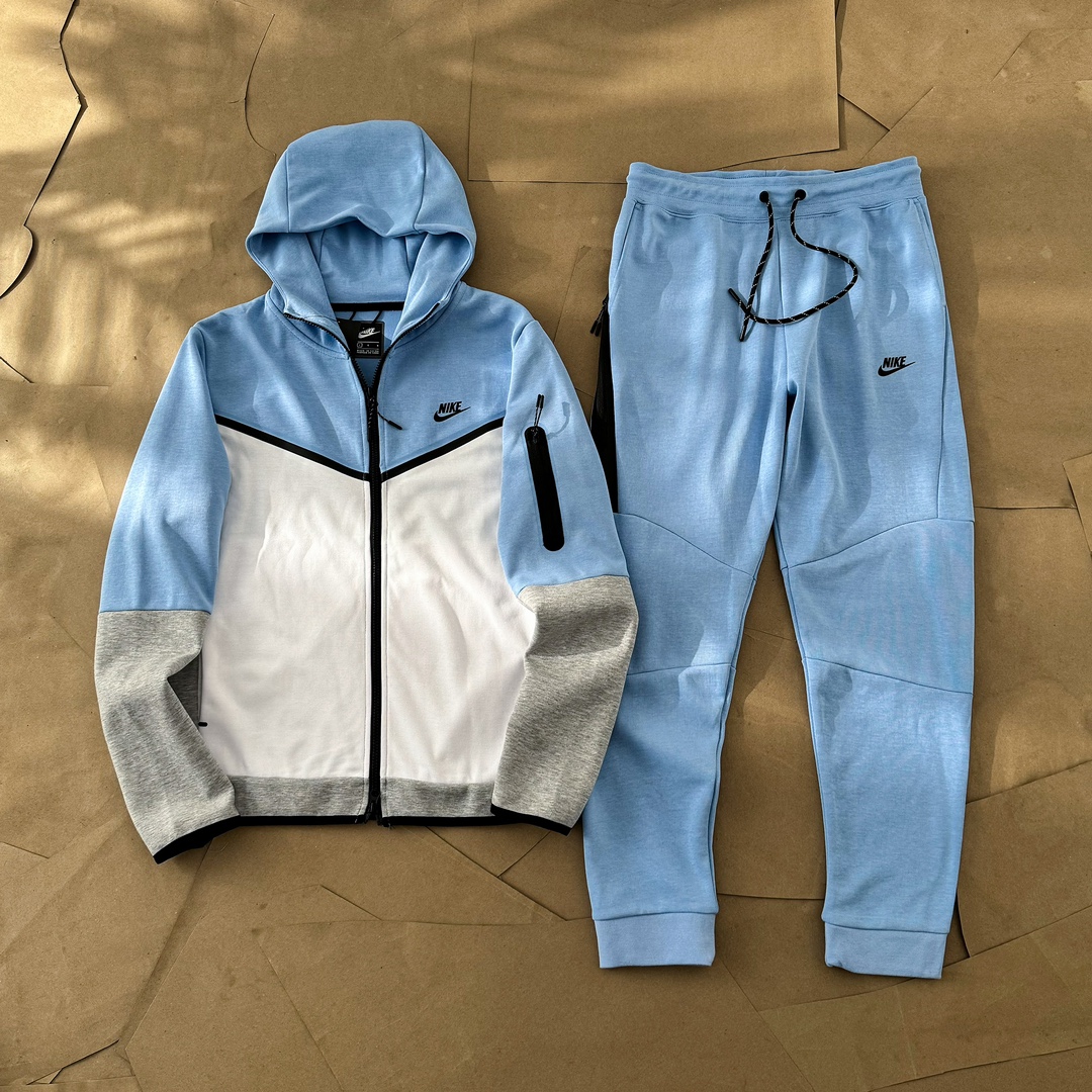 Nike Tech Fleece Windrunner Jacket and Sweatpants Set - Light Grey 7 i1712681644 5849 5