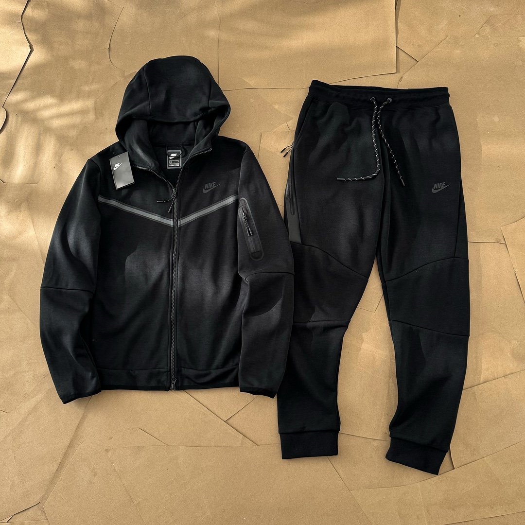 Nike Tech Fleece Windrunner Jacket and Sweatpants Set - Light Grey 6 i1712681644 6809 4
