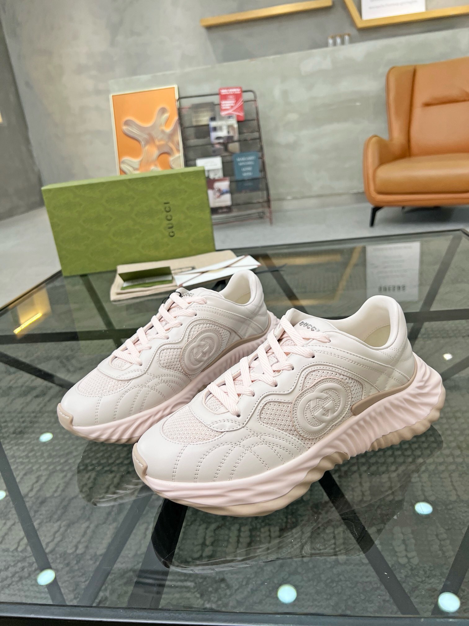 古驰 Gucci 高定典藏经典高奢皮鞋男鞋女鞋鞋履高跟鞋 #4918B153 2