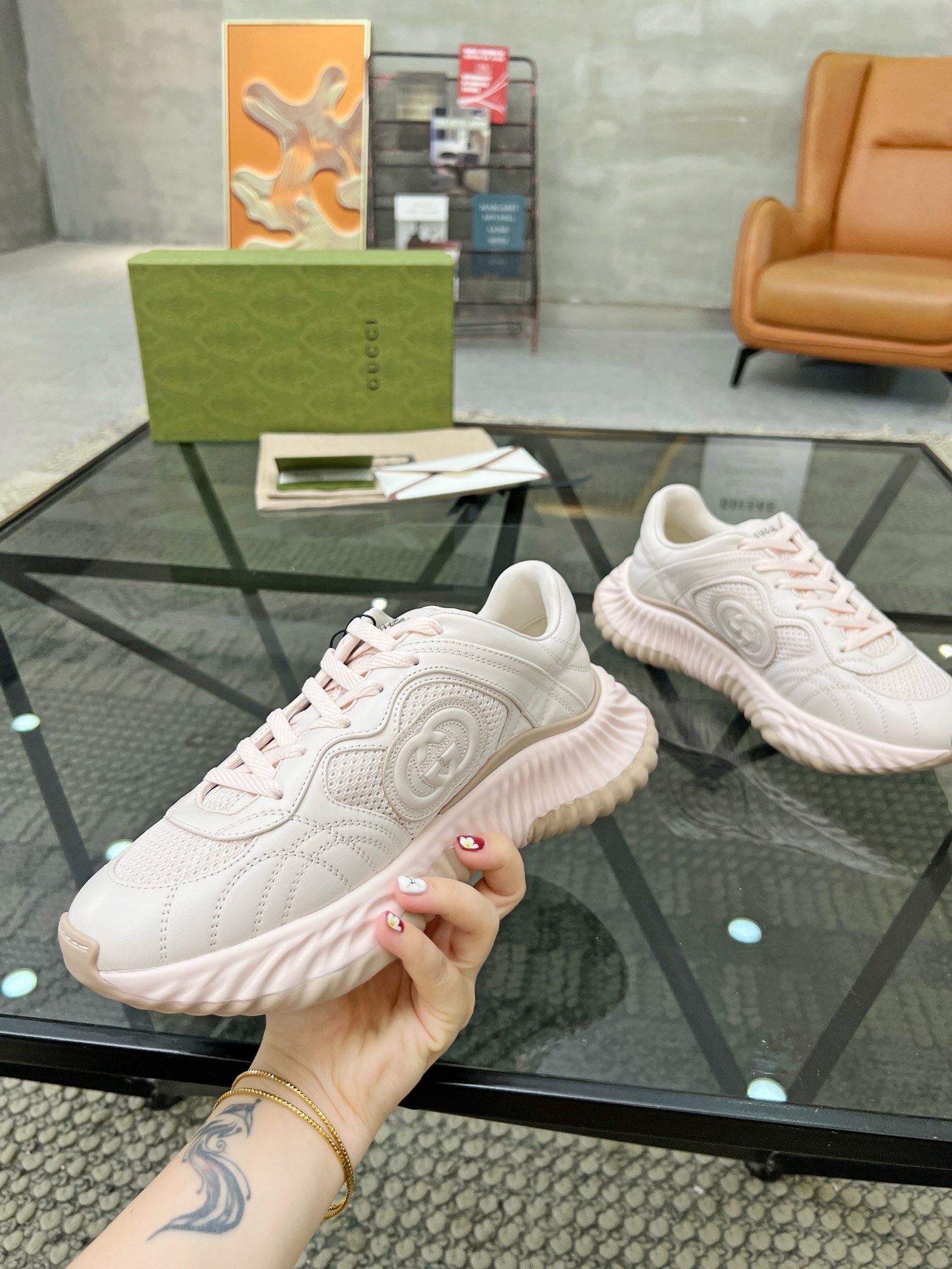 古驰 Gucci 高定典藏经典高奢皮鞋男鞋女鞋鞋履高跟鞋 #4918B153 4