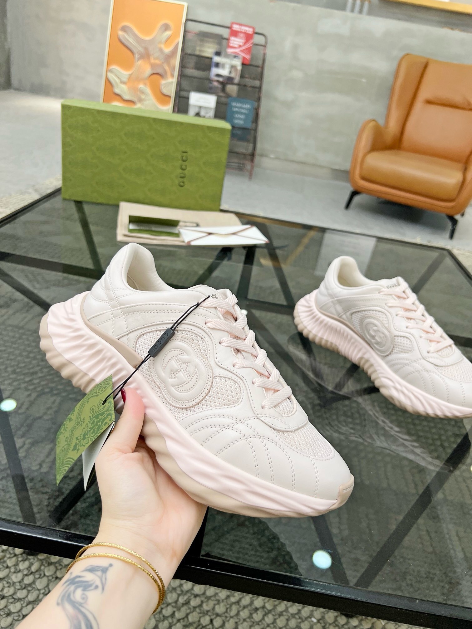 古驰 Gucci 高定典藏经典高奢皮鞋男鞋女鞋鞋履高跟鞋 #4918B153 5