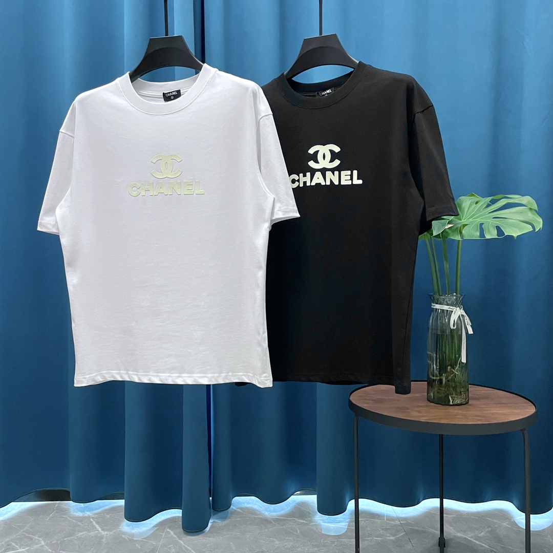 Chanel Odzież T-Shirt Unisex Krótki rękaw