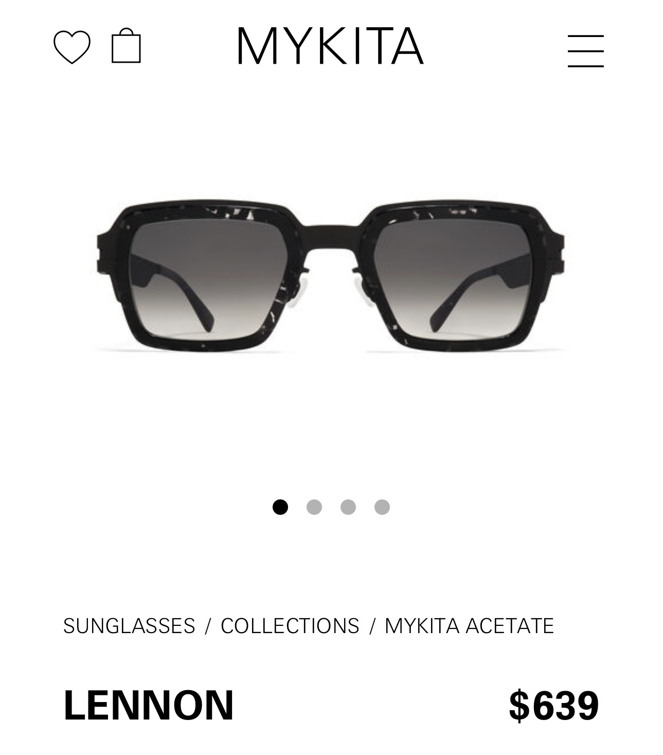 MYKITA⚜️⚜️⚜️MDEL: LENNON⚜️⚜️⚜️SIZE: 50 26-140 OPTICAL MIRRORS, SUNGLASSES - 图片 5
