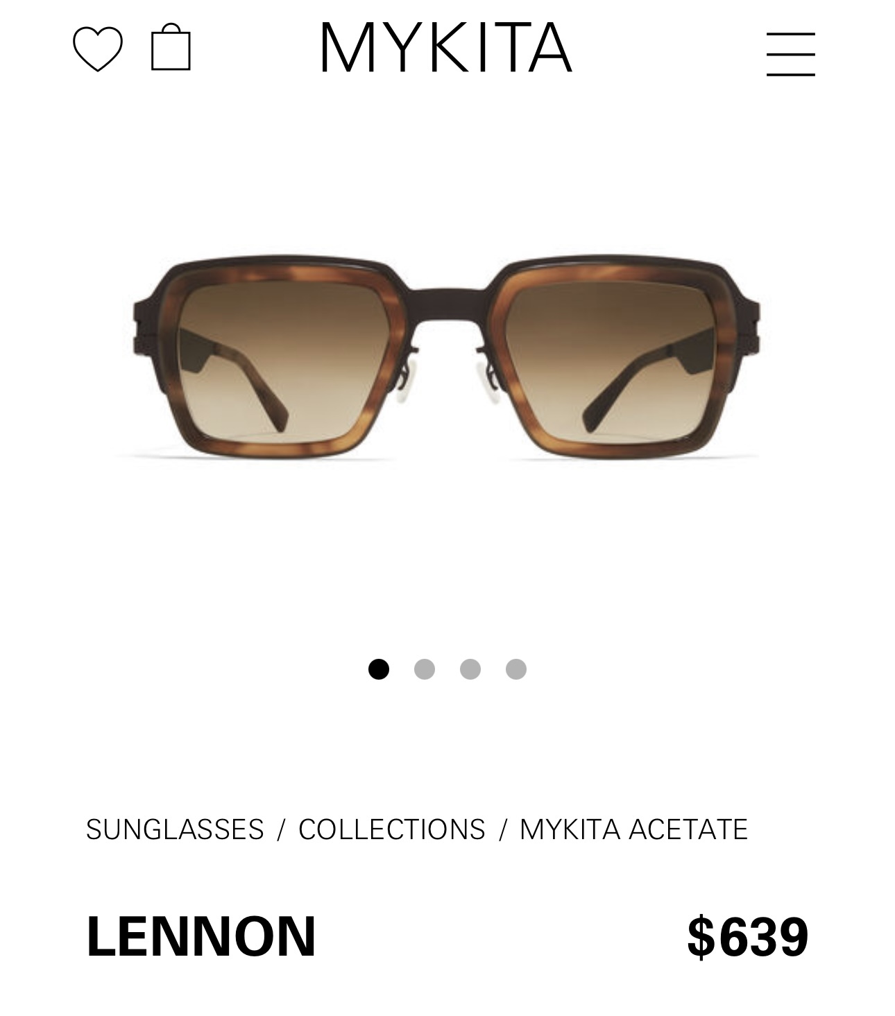 MYKITA⚜️⚜️⚜️MDEL: LENNON⚜️⚜️⚜️SIZE: 50 26-140 OPTICAL MIRRORS, SUNGLASSES - 图片 9
