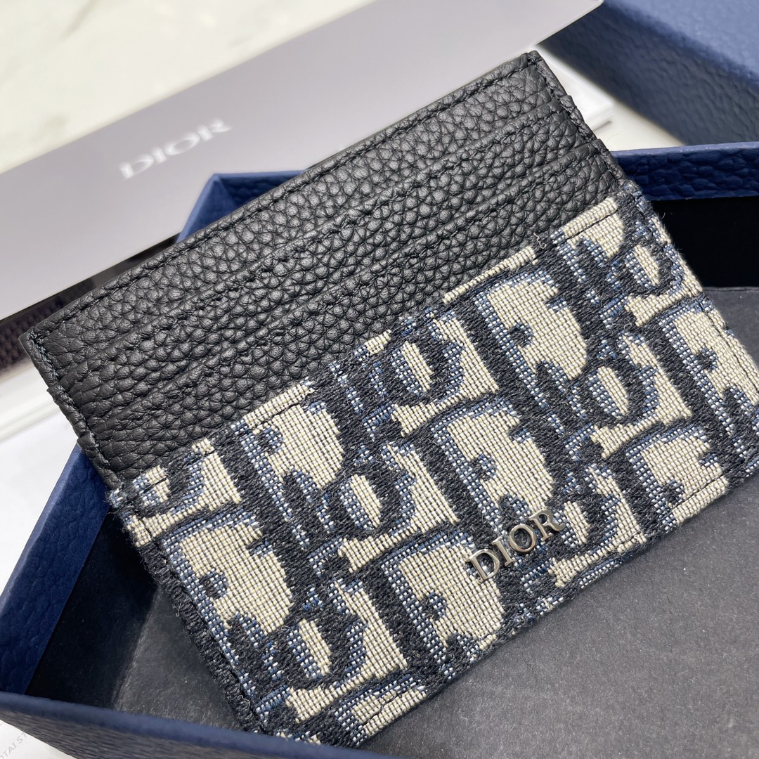 [Dior Wallets]DI0R Card HolderThe slender and compact DiorOblique card hold