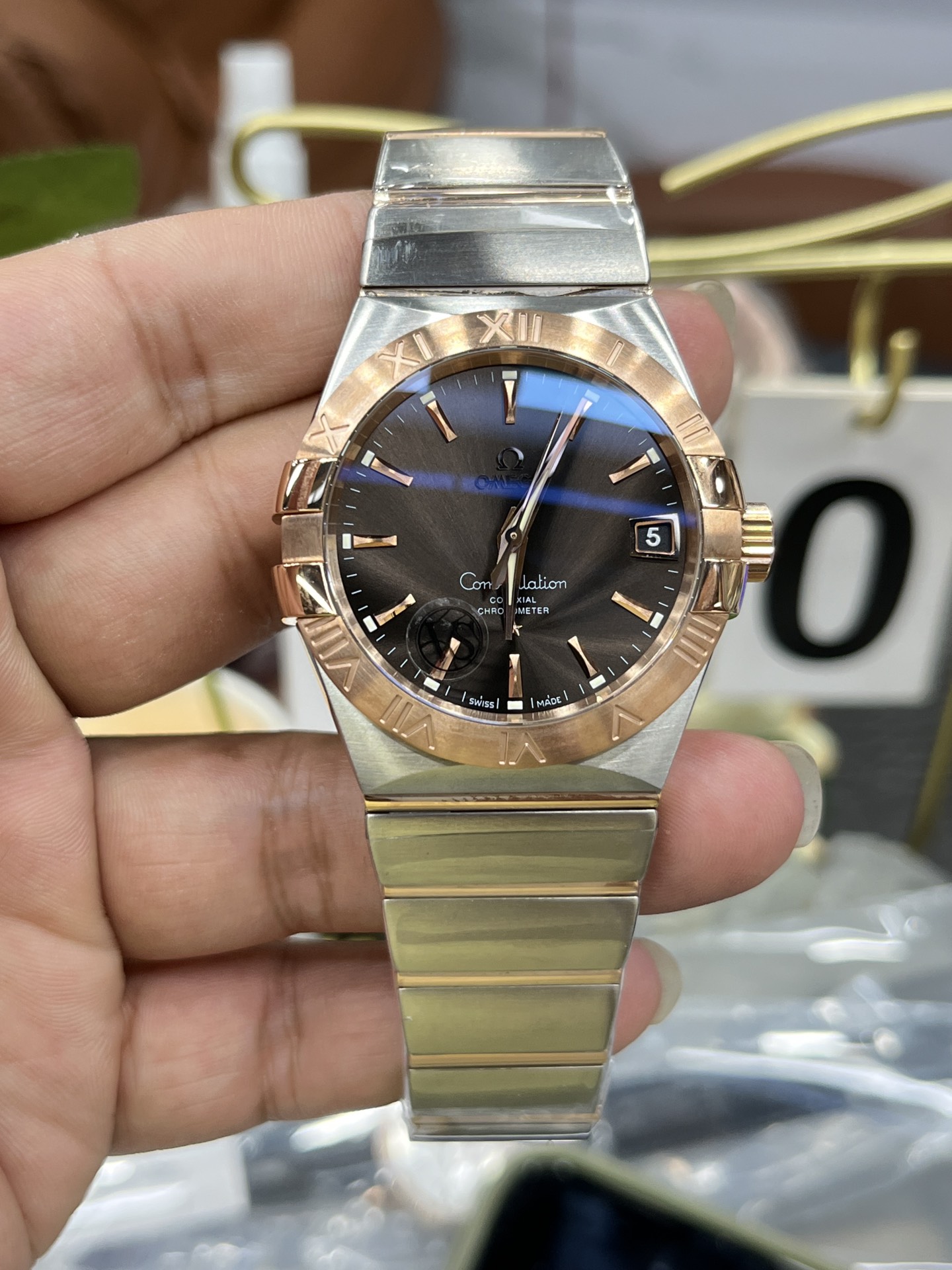오메가 컨스텔레이션 38mm 자동 기계식 VS공장 시계 레플리카 44561