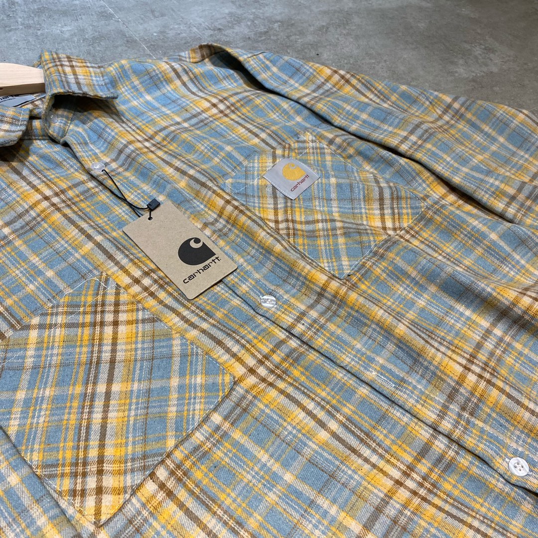 Carhartt Kahart Men’s Grid Color Shirt in M-XL Sizes: Measurements and Details - 图片 9