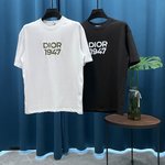 Réplica 2024
 Dior Ropa Camiseta Bordado Universal para hombres y mujeres Manga corta
