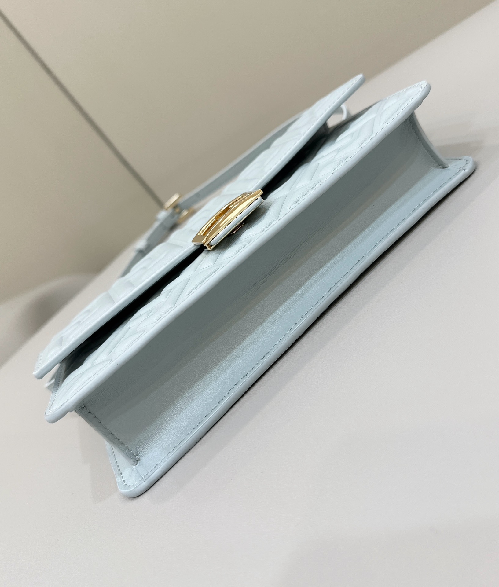 Fendi Baguette Chain Wallet in Light Blue Nappa Leather with FF Motif 6 i1712910092 1327 4