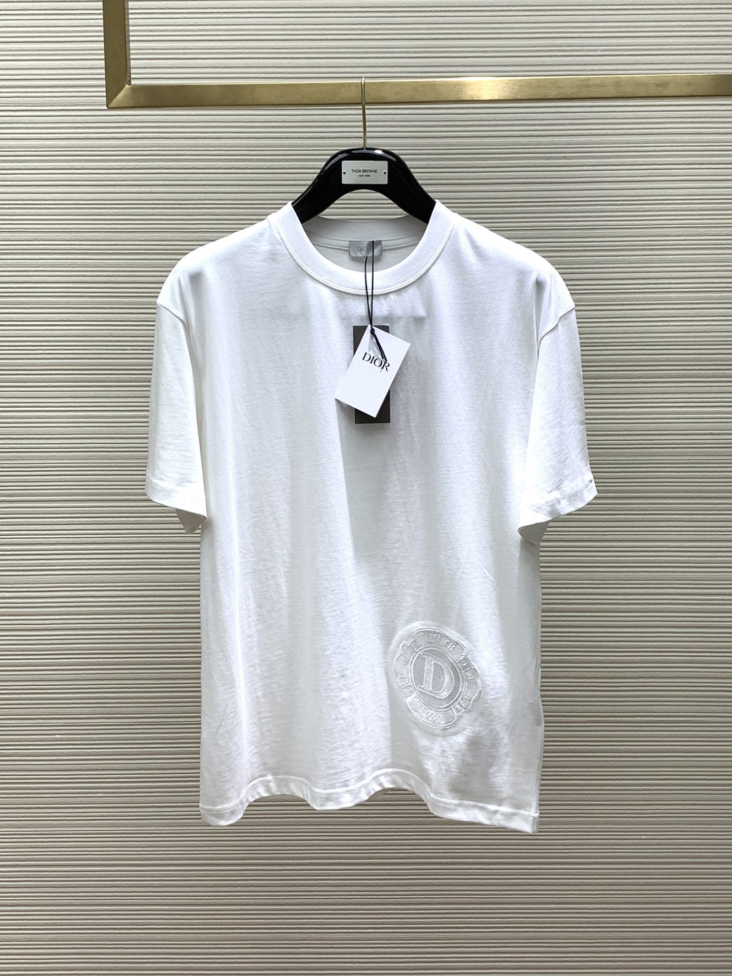 Dior Clothing T-Shirt Embroidery Summer Collection Fashion Short Sleeve