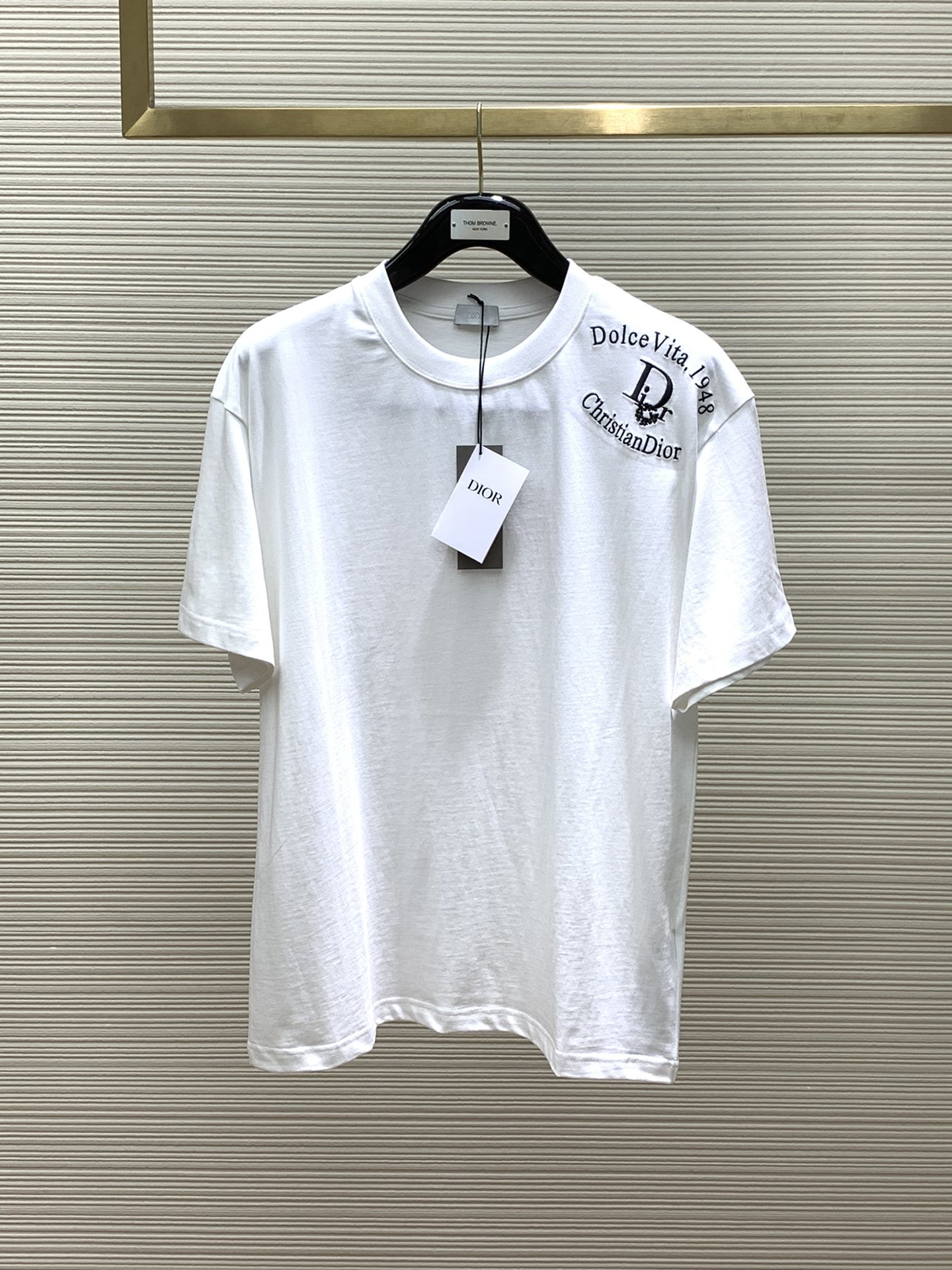 Dior Clothing T-Shirt Found Replica
 Embroidery Summer Collection Fashion Short Sleeve