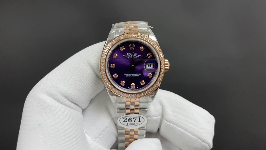 Rolex Watch Purple