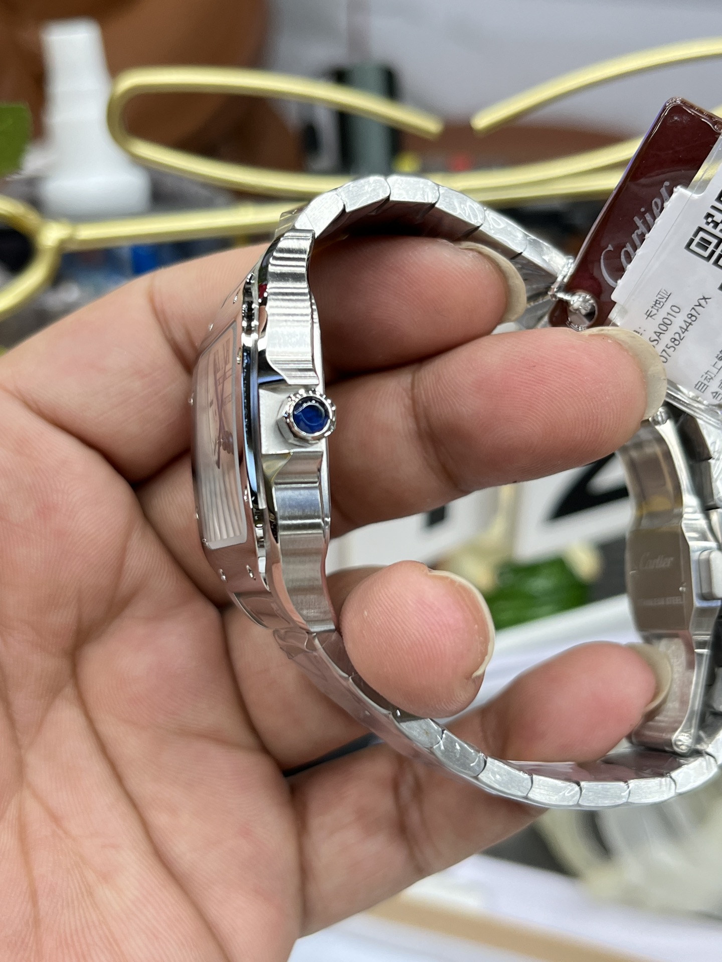 Cartier 卡地亚山度士女款/35.1mm*9.08mm/快拆表带/改1847mc自动上链