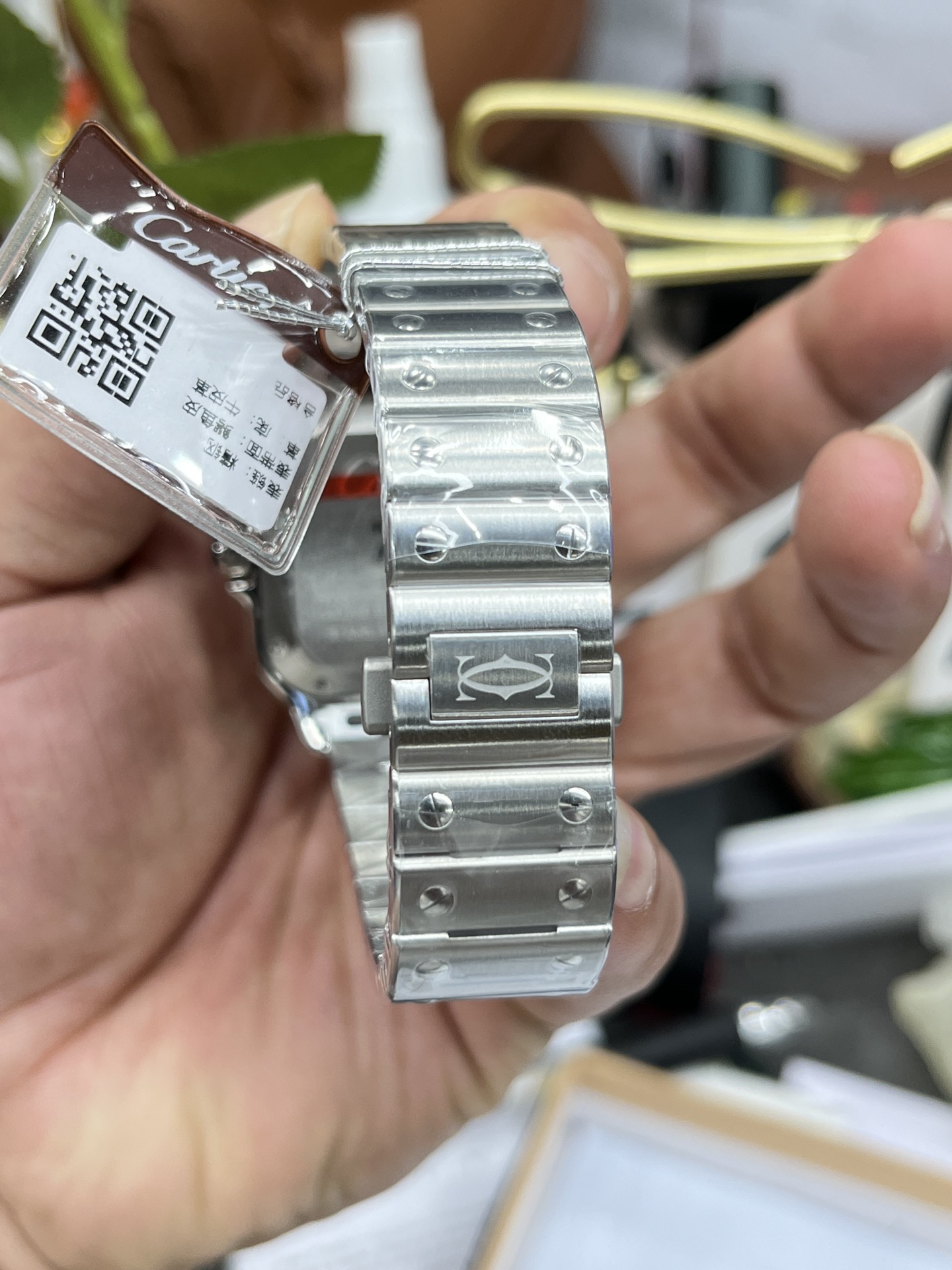 Cartier 卡地亚山度士女款/35.1mm*9.08mm/快拆表带/改1847mc自动上链