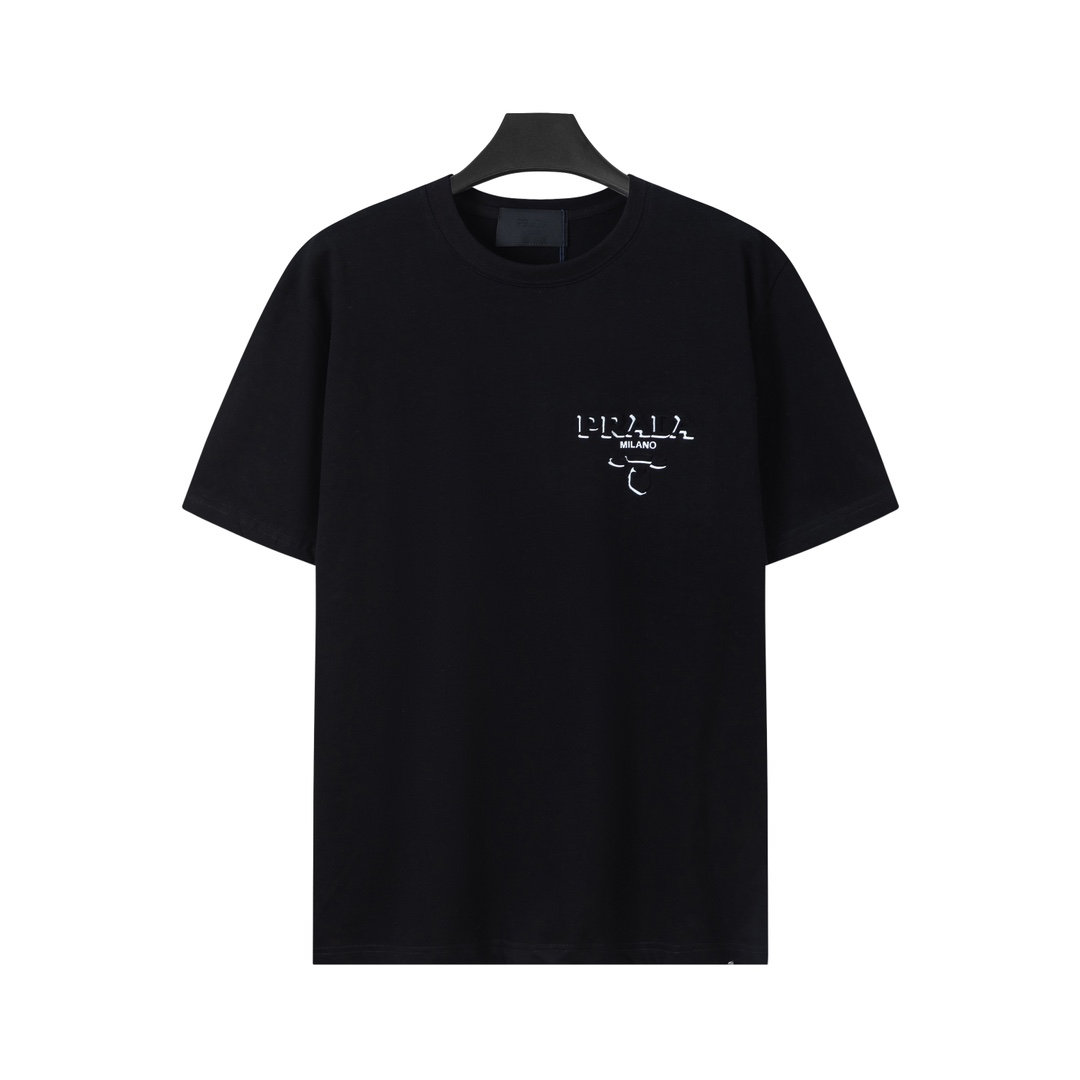 Prada PRADA普拉达 24ss早春新款立体压膜短袖T恤