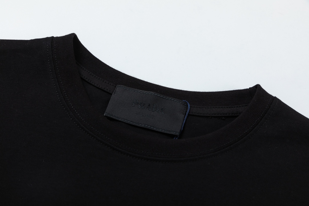 Prada PRADA普拉达 24ss早春新款立体压膜短袖T恤