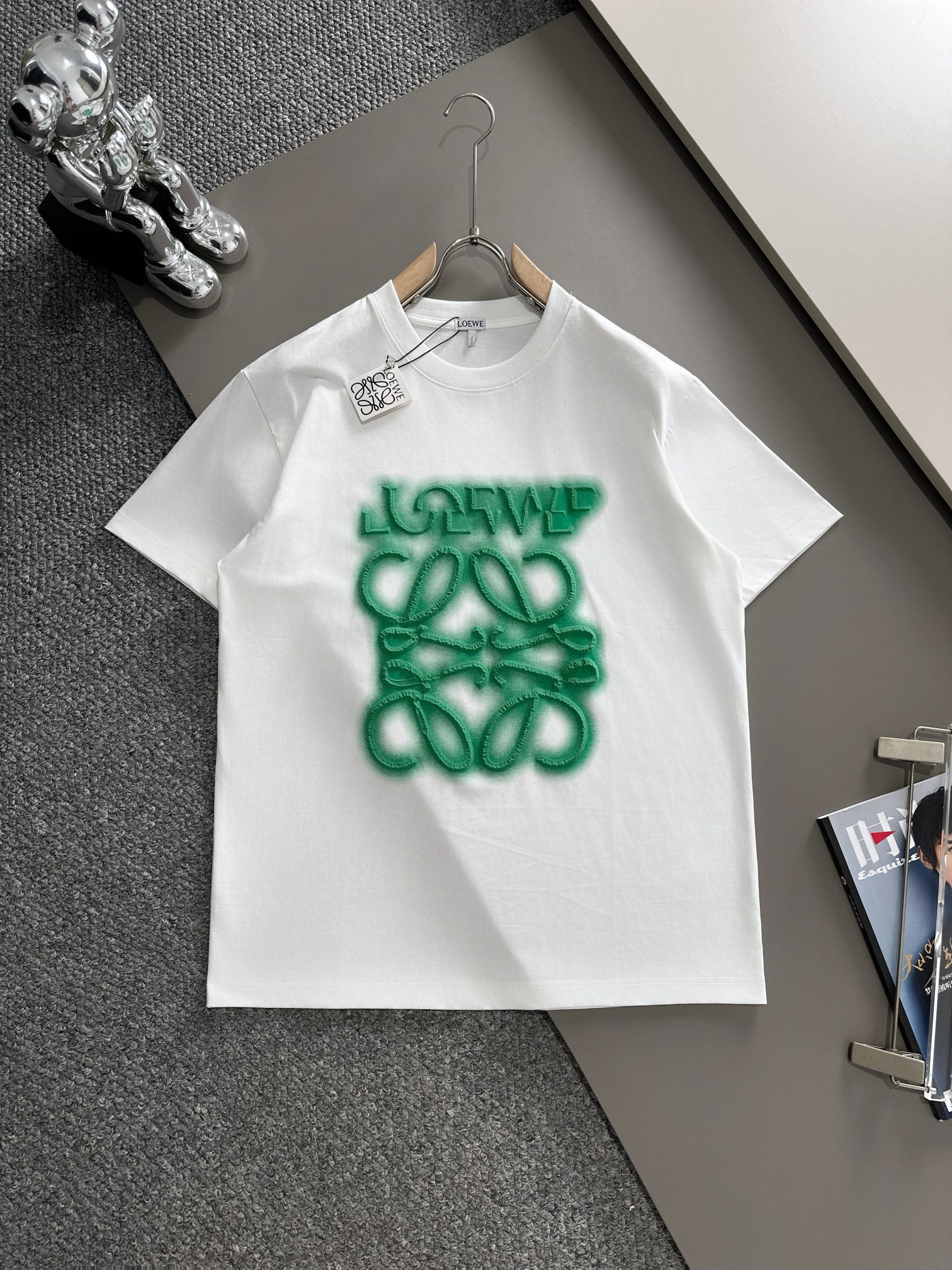 🅿️105 Loewe LOEW*24ss primavera/verano nuevo estilo de alta versión logo de impresión de espuma efecto de uso excelent…