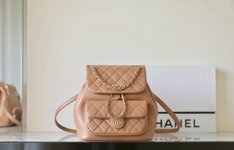 Chanel Duma Shop
 Bags Backpack Caramel All Steel Calfskin Cowhide Spring/Summer Collection Chains