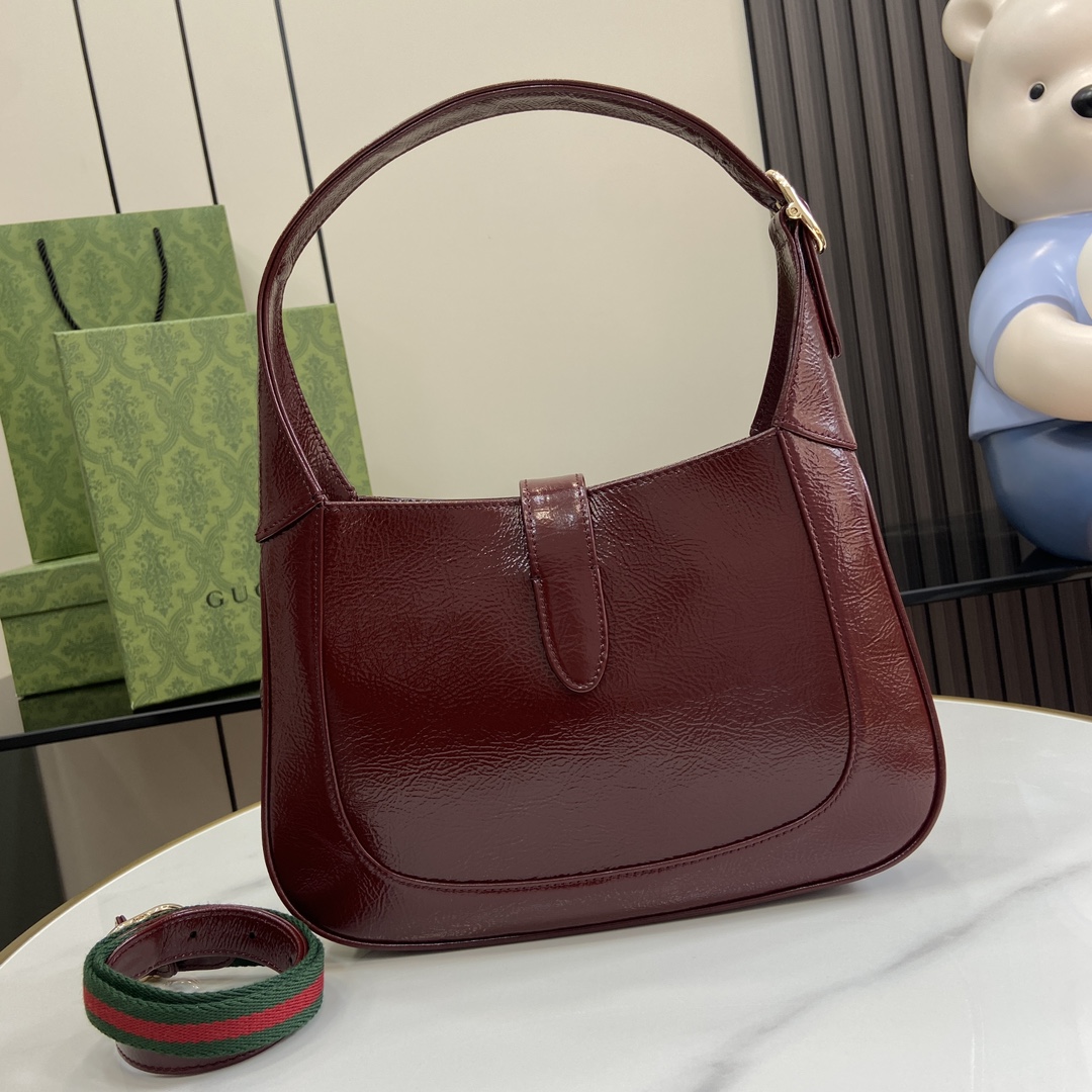 Gucci 漆皮 Jackie系列小号肩背包