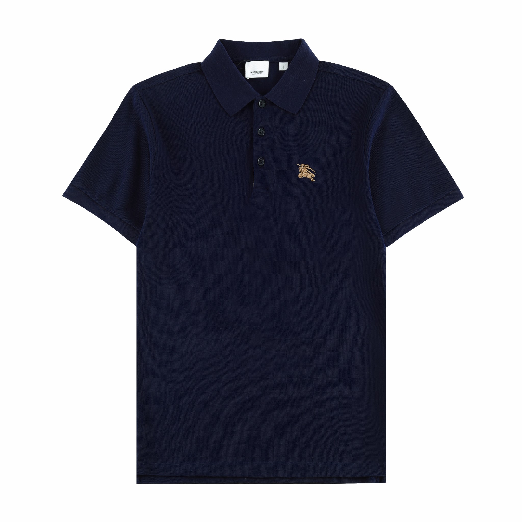 BBR Burberry*BBR2023SS polo nuevo de cuello vuelto primavera/verano, bordado de punto de Taiwán del caballo de batalla …