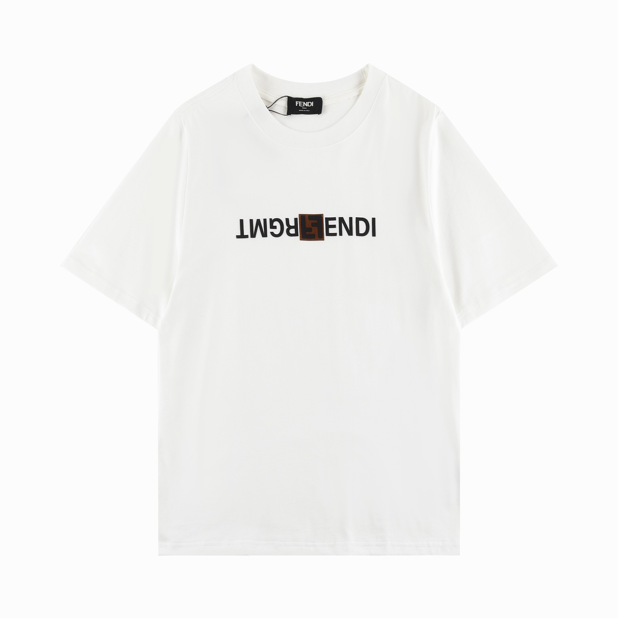 FEND芬*2024SS camiseta de manga corta nueva de primavera/verano, edición colaboración con FRGMT x Pokémon, letras con lo…