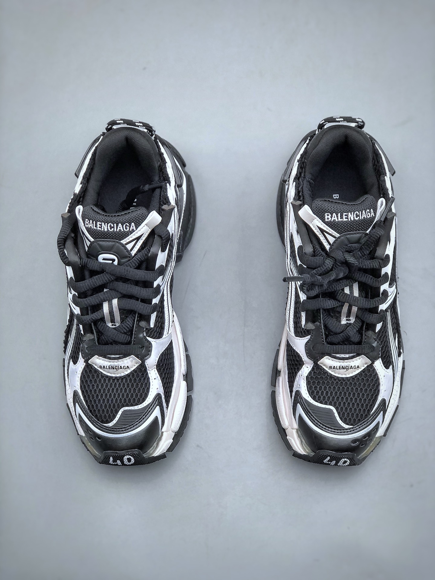 BALENCIAGA Runner Sneaker "Grey/Black/Pink" Low-Top Retro Trail Runner - Shoe 5
