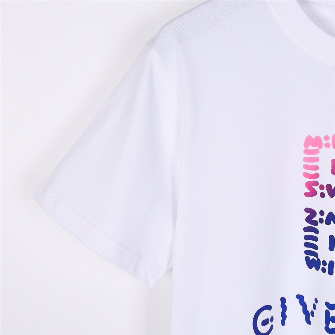 GIVENCHY纪梵希 24ss炫彩logo印花短袖