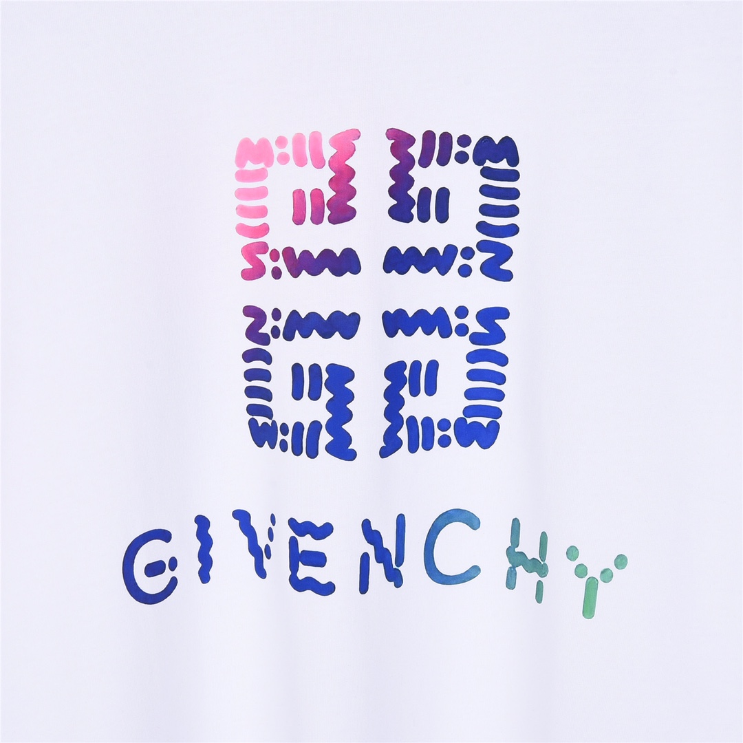 GIVENCHY纪梵希 24ss炫彩logo印花短袖