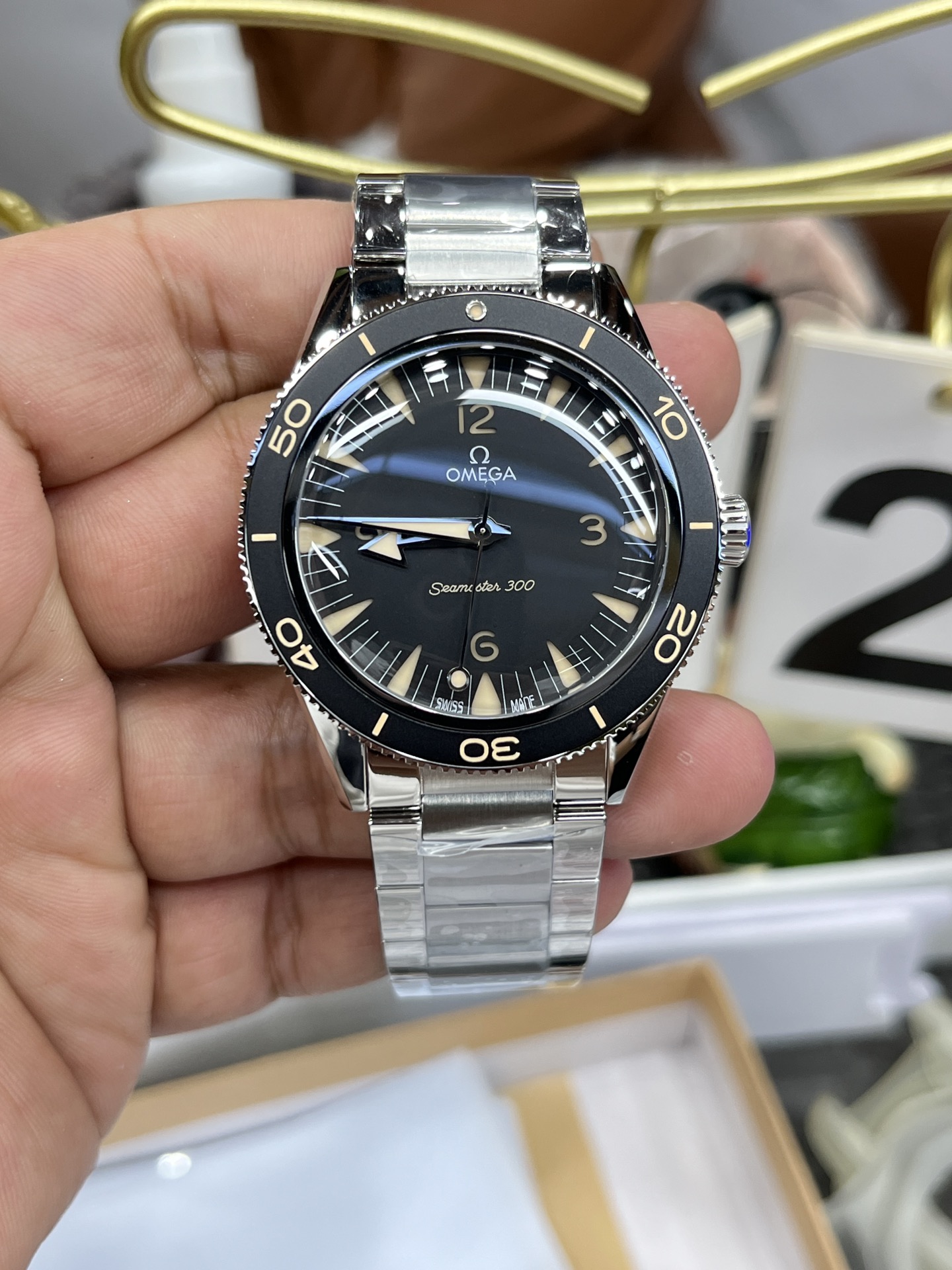 오메가 씨마스터 300 스펙터 007 41mm 남성 다이버 자동 기계식 VS공장 시계 레플리카 44547