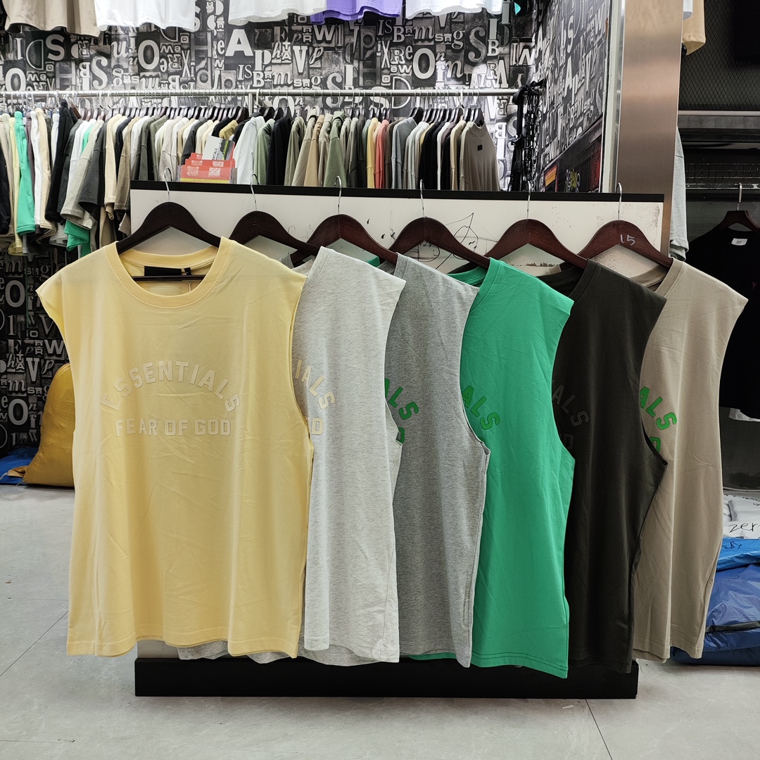 FOG ESSENTIALS 无袖美式宽松背心T恤
款号：BX8822# 
颜色：水墨...