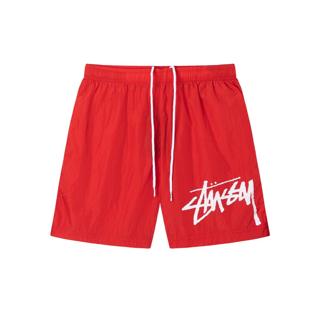 Nike Clothing Shorts Black Red Printing Unisex Nylon Polyester Summer Collection Beach