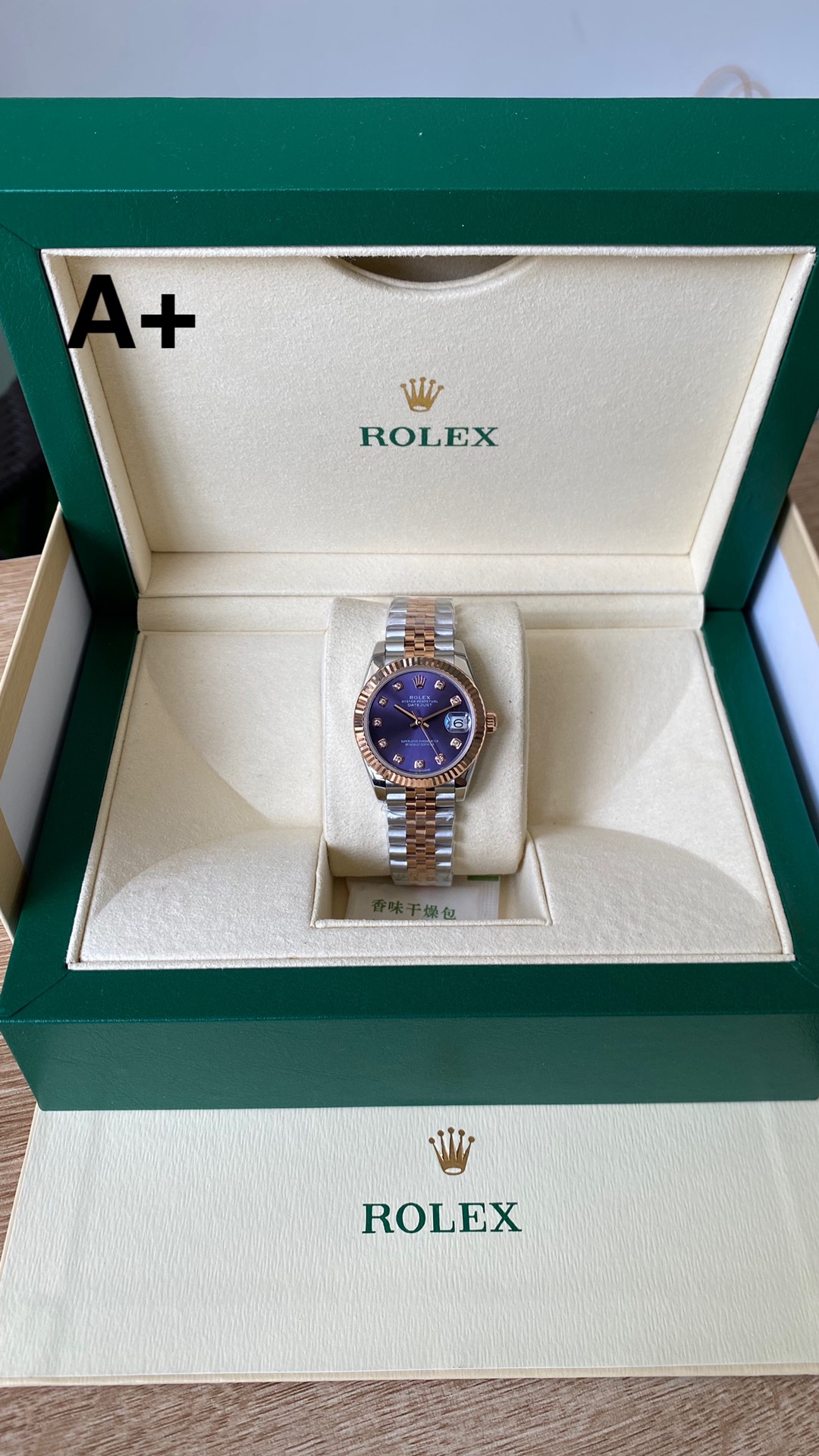 Rolex Datejust Montre Bleu Denim bleu Femmes Acier 2236 Movement