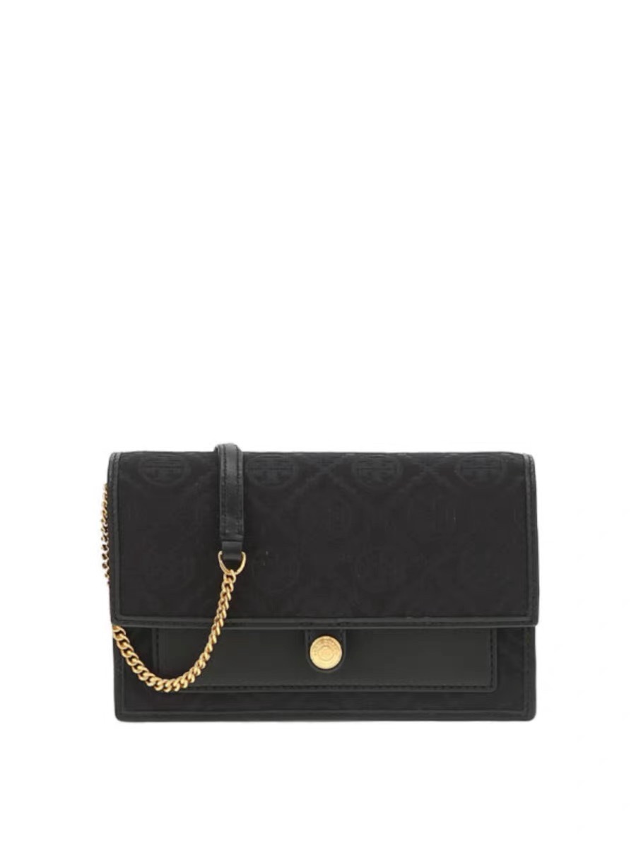 Tory Burch ～Tory Burch23年新款老花单肩信封包 风琴款式 实用百搭 提花面料 精选提花布料