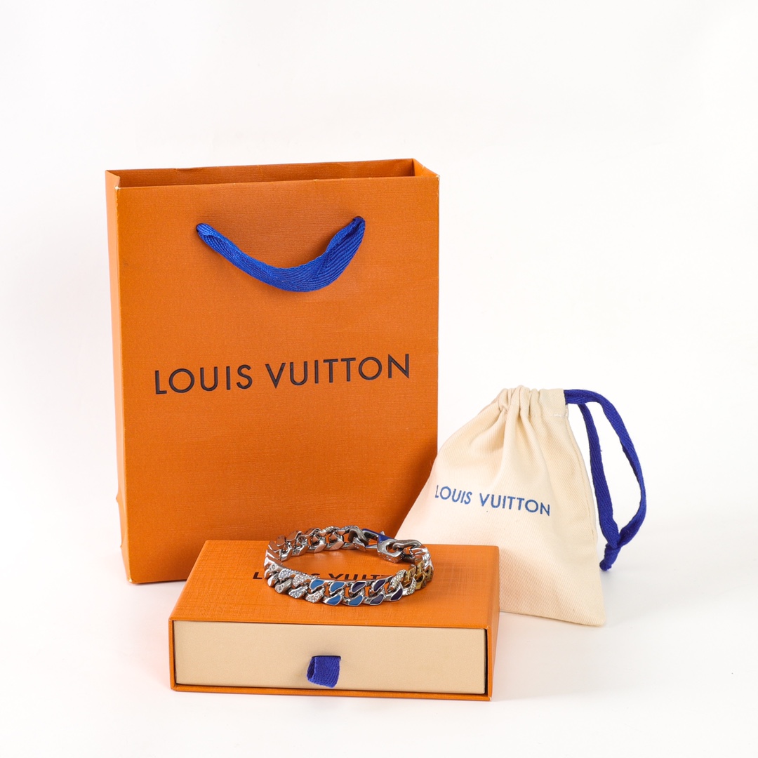 Meilleur concepteur en ligne bon marché
 Louis Vuitton Bijoux Bracelet Argent Collection printemps – été La chaîne