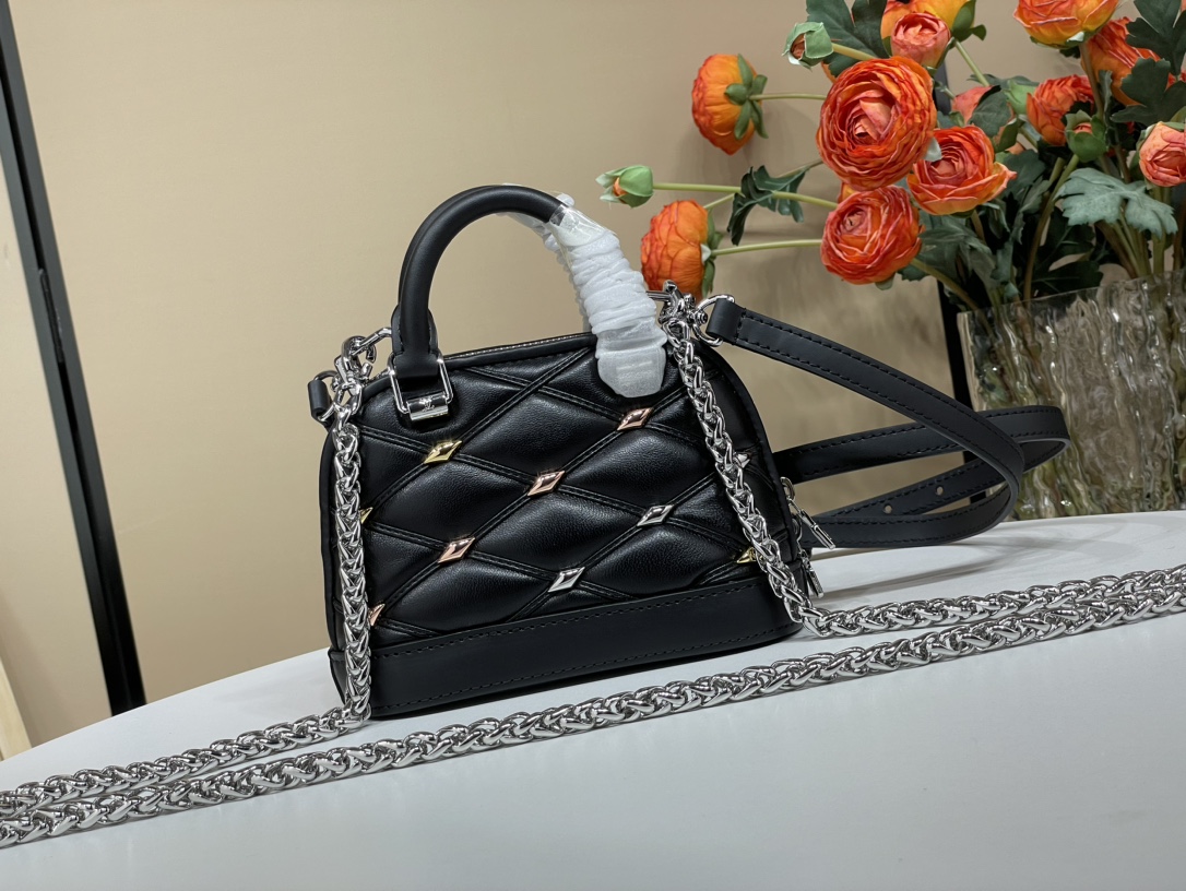 Louis Vuitton Lv official on sale m83019 black (diamond with diamonds)